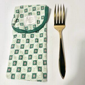 Dirilyte-Dirigold Regal Goldware Dirilyte Discontinued Medium Cold Meat Fork